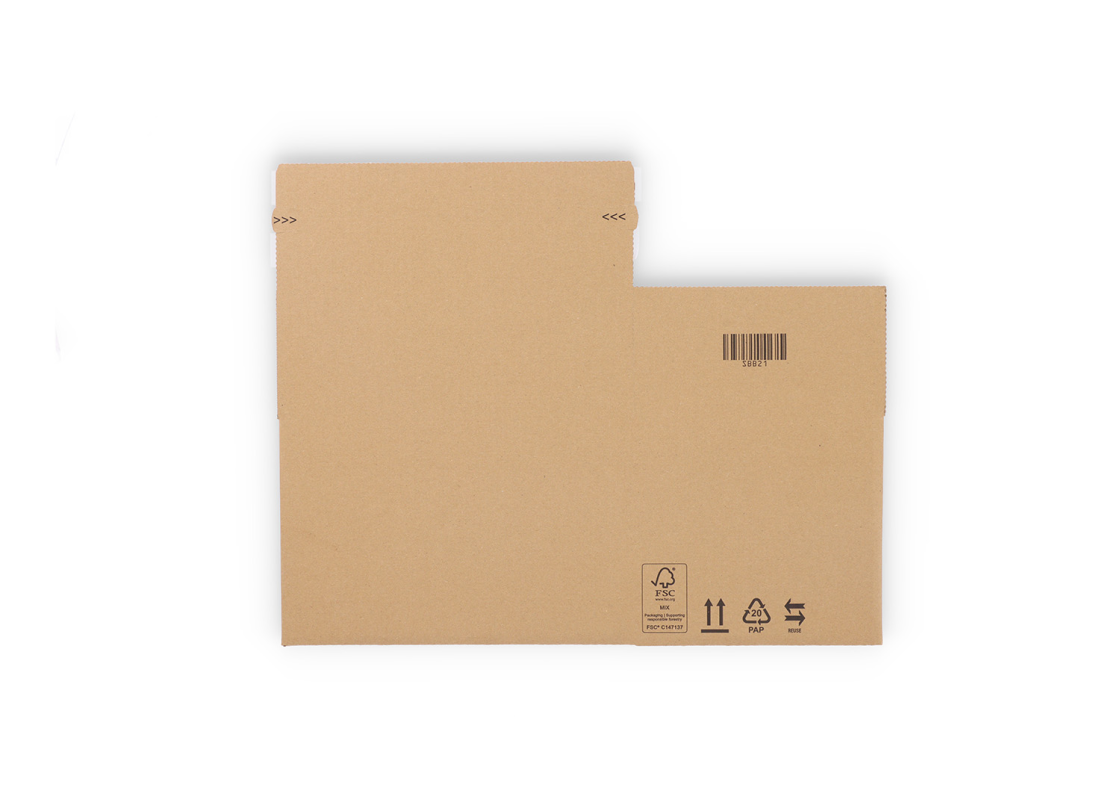 ASGD/21: 255 x 180 x 160 mm. Sūtījumu kaste ar automātisko apakšu, līmlenti aizvēršanai un preču atgriešanas joslu. 5