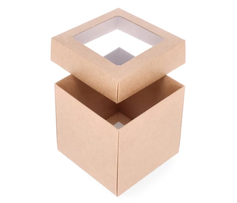 DDPL-07: 100 x 100 x 100 mm divdaļīga kaste ar logu 1