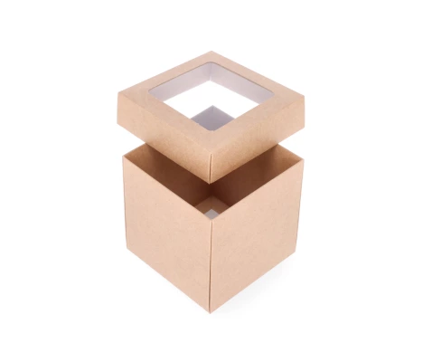 DDPL-07: 100 x 100 x 100 mm divdaļīga kaste ar logu 2