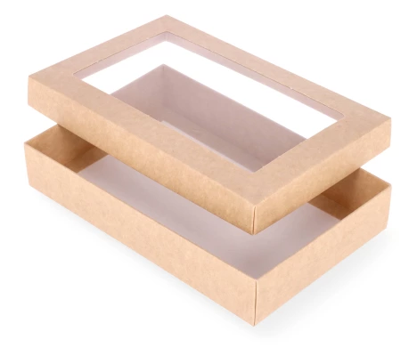 DDPL-18: 220 x 140 x 40 mm divdaļīga kaste ar logu 1