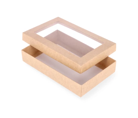 DDPL-18: 220 x 140 x 40 mm divdaļīga kaste ar logu 2