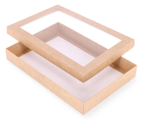 DDPL-19: 300 x 200 x 40 mm divdaļīga kaste ar logu 1