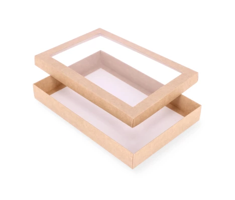 DDPL-19: 300 x 200 x 40 mm divdaļīga kaste ar logu 2