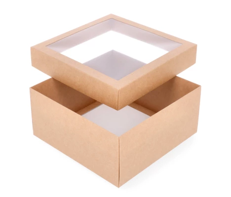 DDPL-5: 210 x 210 x 100 mm divdaļīga kaste ar logu 1