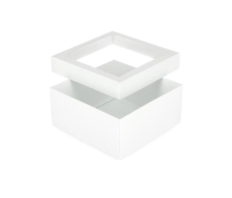 DDPL-5: 210 x 210 x 100 mm divdaļīga kaste ar logu 2