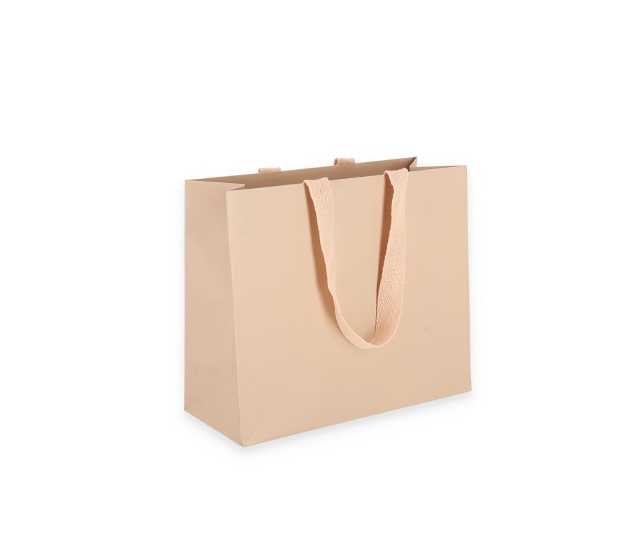 OMG-4: 240x100x205 mm Laminēts papīra dāvanu maisiņš ar ielīmētiem auduma rokturiem 1