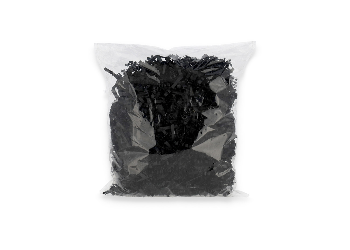 PDR-01/J: Melnā krāsā sasmalcināts papīrs, 100 g 2