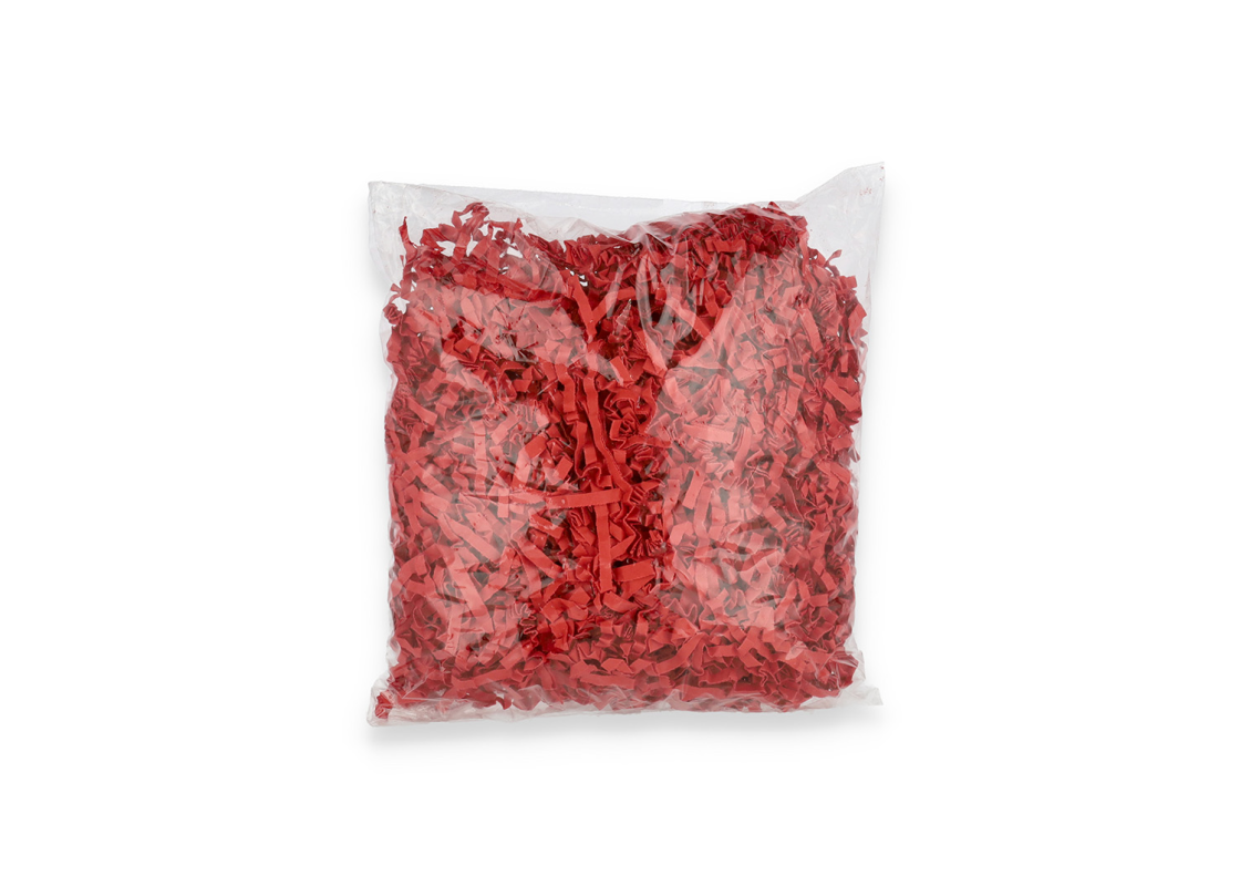 PDR-01/RA: Sarkanā krāsā sasmalcināts papīrs, 100 g 2