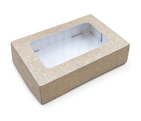 PRAL-10: 230x150x50 mm automātiskā tortes montāžas<br>kaste ar PVC lodziņu, 15 gab. 1