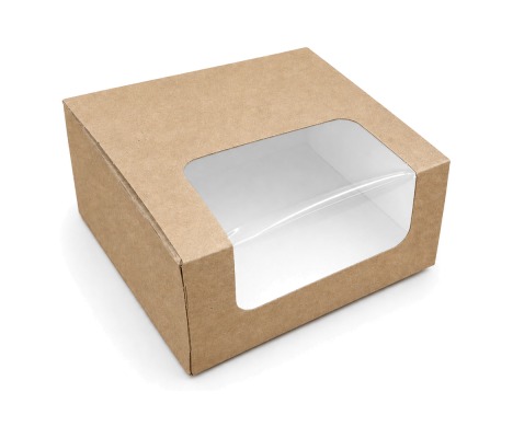 PRAL-8: 132x132x66 mm automātiskā tortes montāžas<br>kaste ar PVC lodziņu, 25 gab. 1