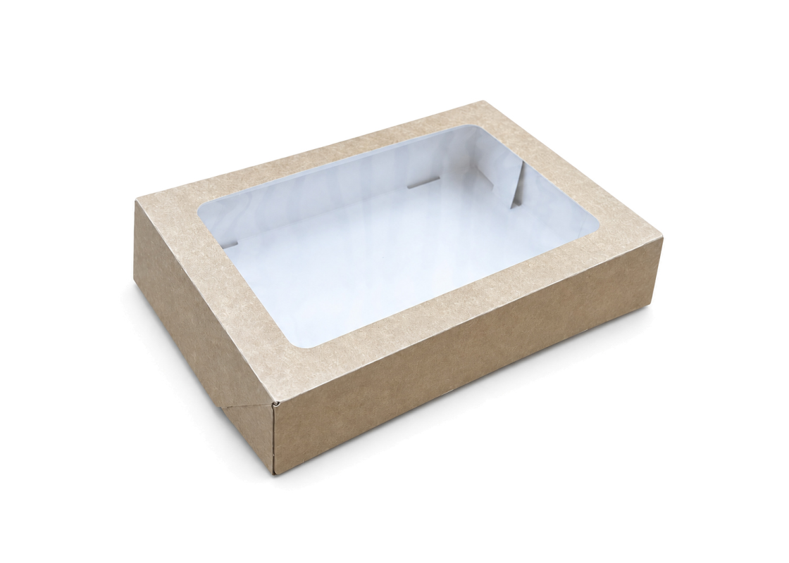 PRAL-11: 260x190x60 mm automātiskā tortes montāžas<br>kaste ar PVC lodziņu, 15 gab. 1