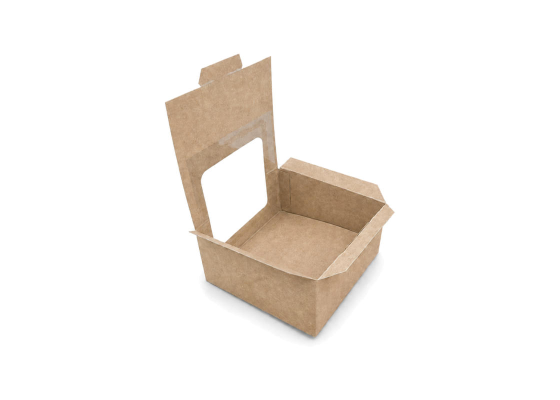 PRAL-8: 132x132x66 mm automātiskā tortes montāžas<br>kaste ar PVC lodziņu, 25 gab. 2