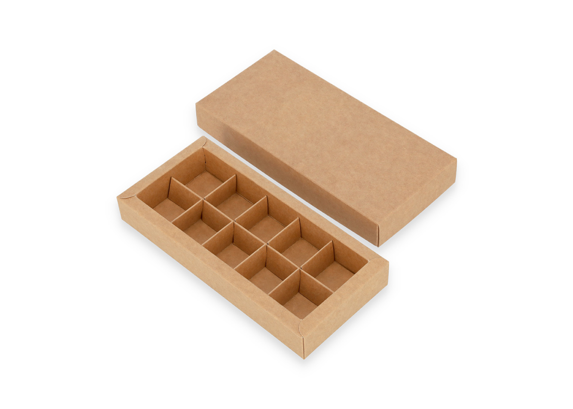 SALD-10R: 200 x 95 x 30 mm, brūna kastīte saldumiem un macarons cepumiem 2