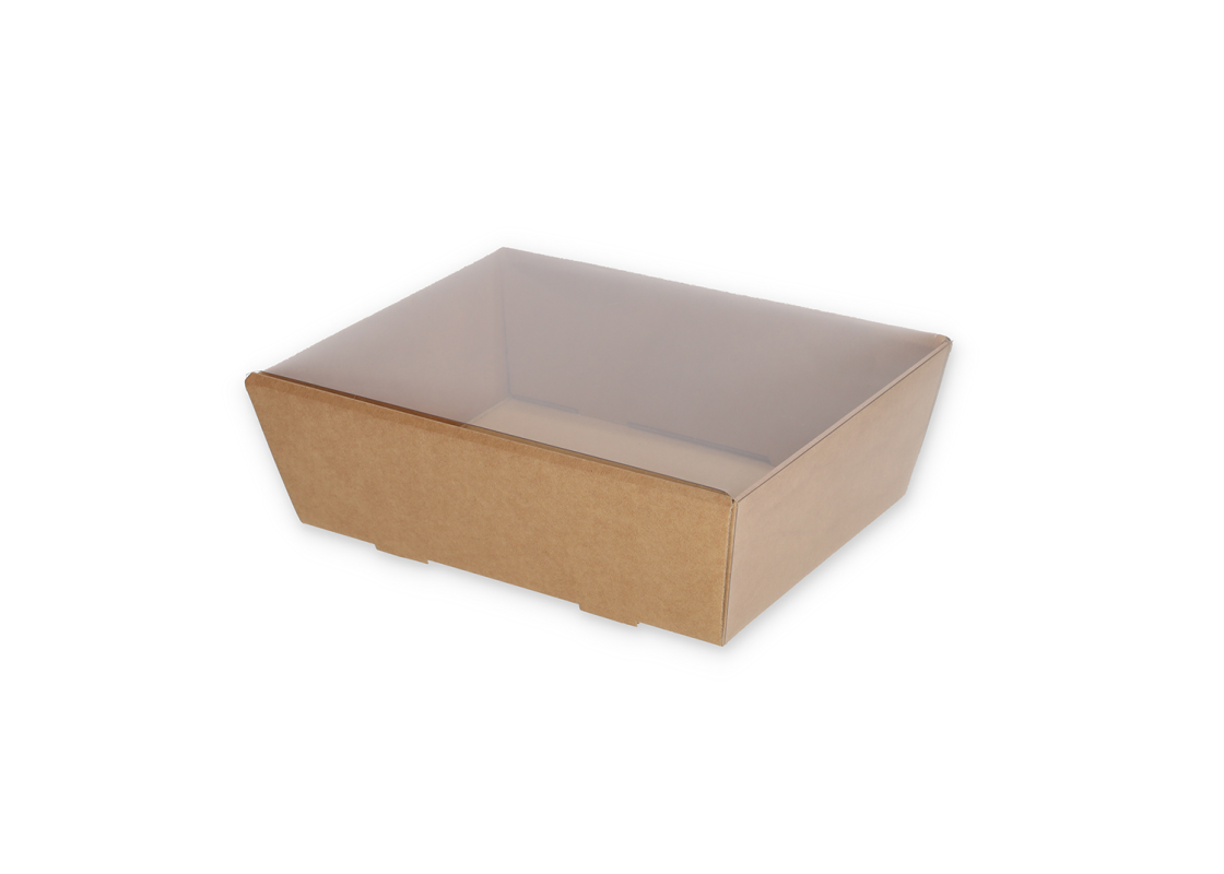 TRAY-4: Dāvanu komplekta kaste ar caurspīdīgu vāku, 230x170x80 mm 1